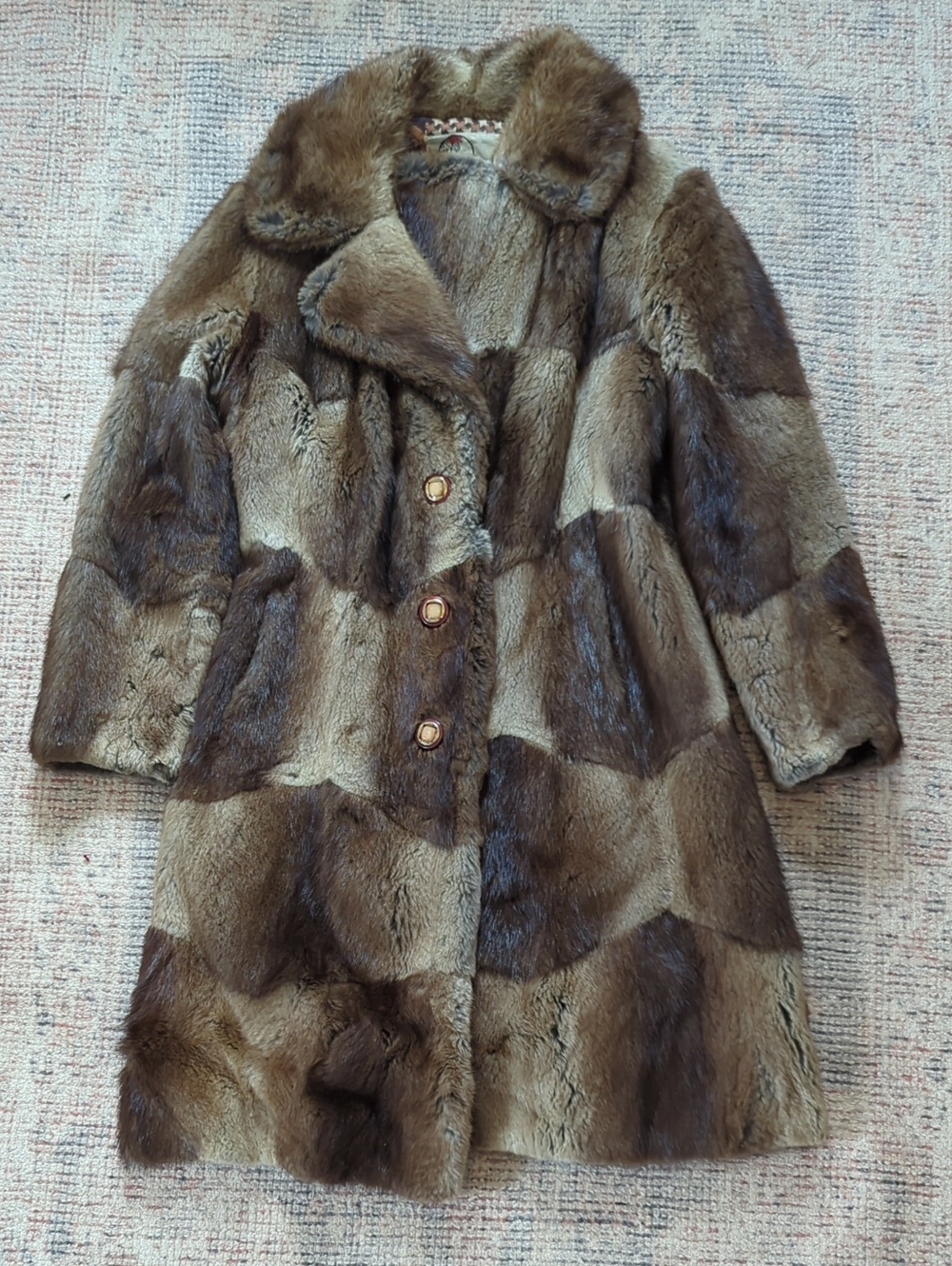 Vintage Muskrat Fur Coat From Mitchell's